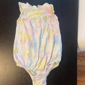 Tye dye color girls romper